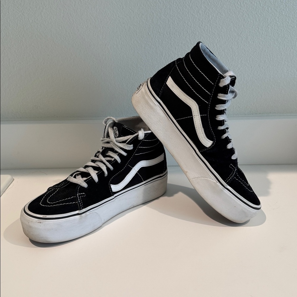 Vans Sk8-Hi Tapered Platform Shoe Wm 9.5/Mn 8 - Picture 2 of 10